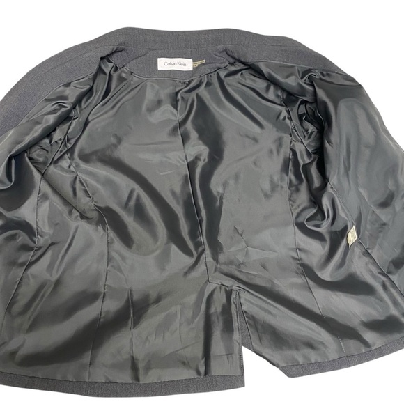 Calvin Klein Ladies Skirt Suit Size 14 Dark Gray Career Interview Office - Picture 8 of 16